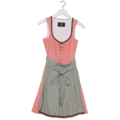 Dirndl (Roze, Groen, Wit) van Alpina Katoen, Polyester