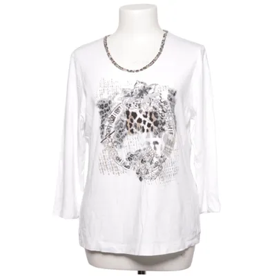 Långärmad t-shirt (Vit, Flerfärgad) från Rabe Elastan, Viskos