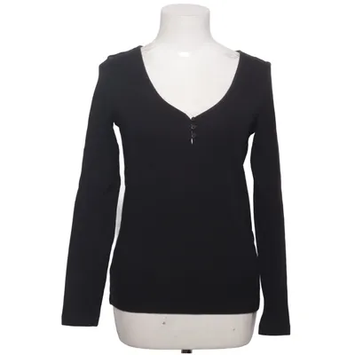 Henley shirt (Black) from Camaïeu Cotton, Elastane