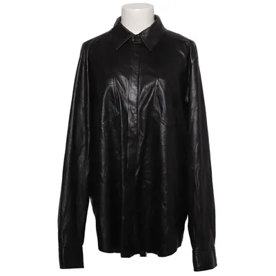 Skjortejakke (Sort) fra Nanushka Polyester, Polyurethan