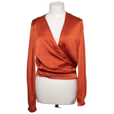 Wikkelblouse (Bruin) van Mango