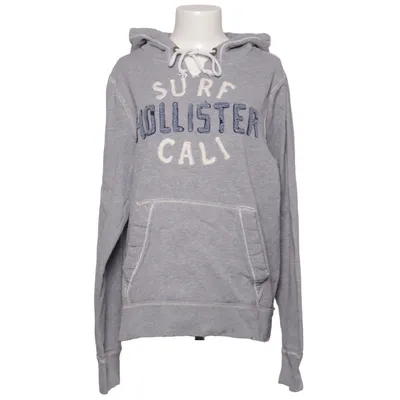 Hoodie (Gray) from Hollister Cotton, Polyester