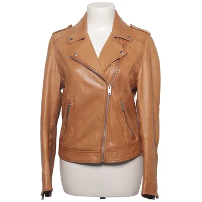 Biker jacket (Brown) from Hallhuber Leather, Polyester