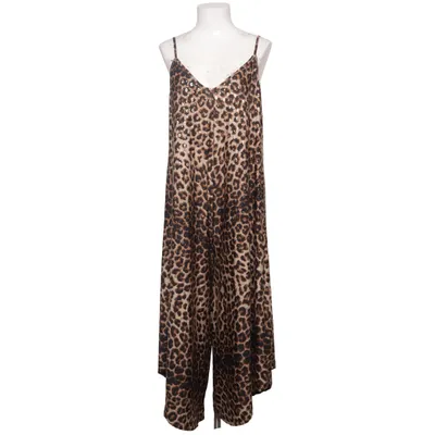 Byxdress (Brun, Svart, Guldfärgad) från Leana Mode Polyester