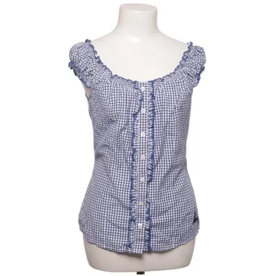 Dirndlblus (Blå, Vit) från Wiesnkönig Bomull, Polyester