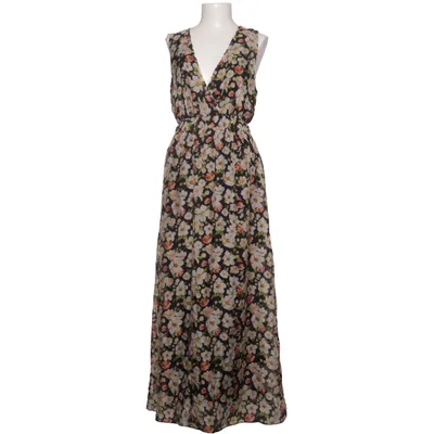 Maxi dress (Black, Multicolored) from Paolo Casalini Elastane, Silk, Viscose