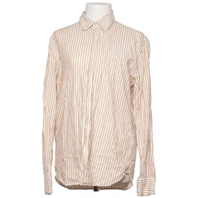 Chemise (Beige, Blanc) de Mango Man Coton