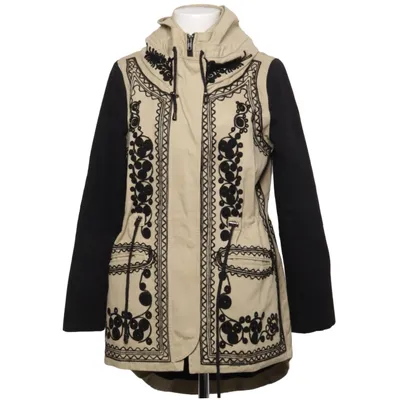 Jakke (Beige, Sort, Flerfarvet) fra Desigual Akryl, Bomuld, Polyester, Uld