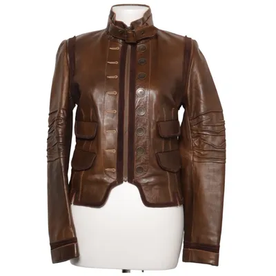Leather jacket (Brown) Leather