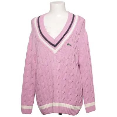 Trui (Roze, Wit, Blauw) van Lacoste Katoen, Polyamide