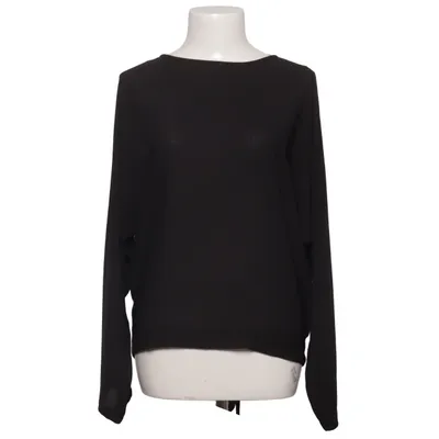 Blouse (Back Overlap Knot Top) from Contrast Polyester