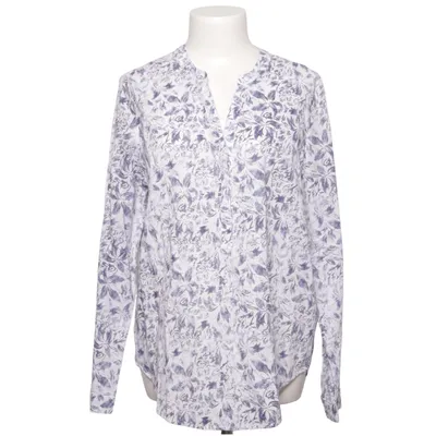 Blouse (Blue, White) from Yest Cotton