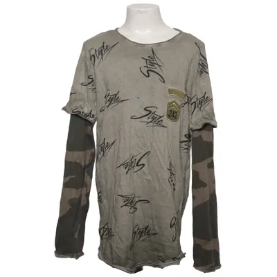 Long sleeve T-shirt (Gray, Green, Multicolored) from Blue Effect