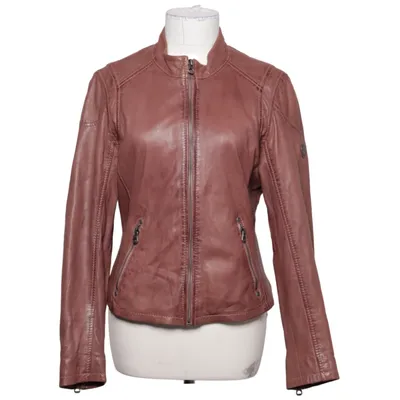 Läderjacka (Rosa) från Gina Tricot Bomull, Skinn