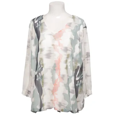 Bluse (Hvid, Grå, Pink) fra Liberty Woman Elastan, Polyester, Viscose