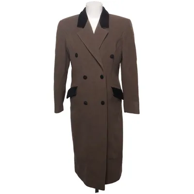 Frakke (Beige) fra Cashmere Polyamid, Uld