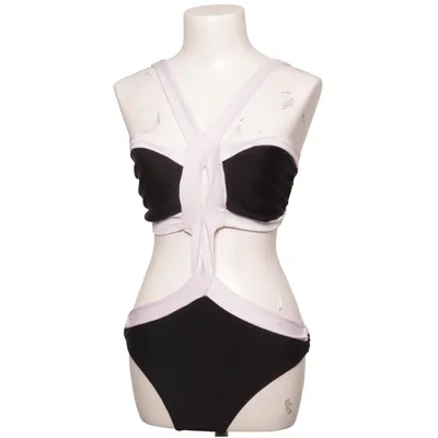Swimsuit (Black, White) from Apart Elastane, Polyamide