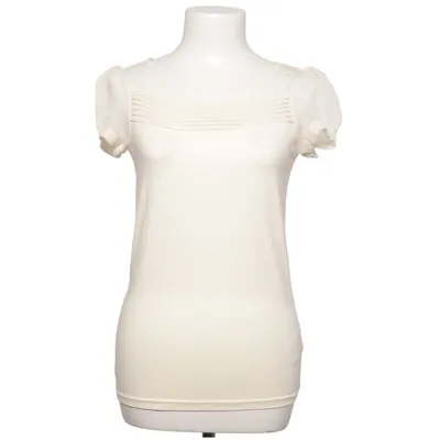 Top (White) from Flame Cotton, Elastane, Polyester