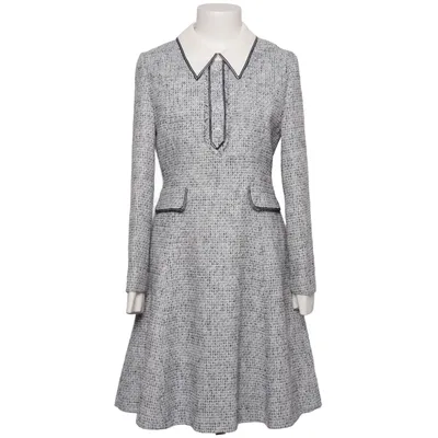 Klänning (Blå, Vit, Svart) från Kenneth Lady Metallfiber, Polyester, Viskos