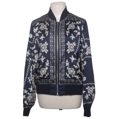 Bomber jacket (Blue, White) from Polo Ralph Lauren Cotton, Elastane, Polyester