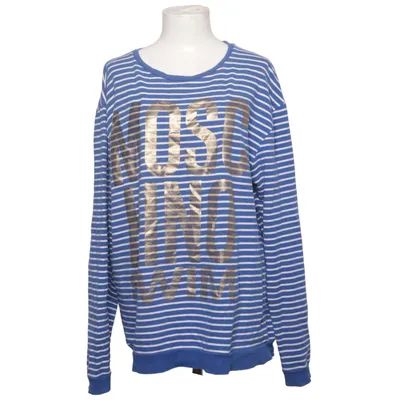 Collegetröja (Blå, Vit) från Moschino Swim Bomull, Elastan