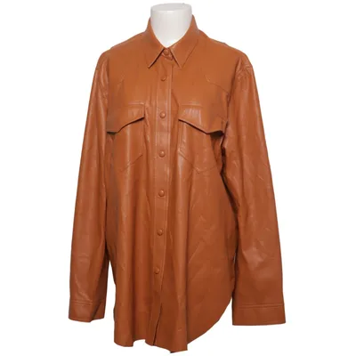 Skjortejakke (Brun) fra Nanushka Polyester, Polyurethan