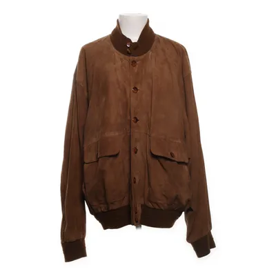 Läderjacka (Brun) Skinn, Polyester