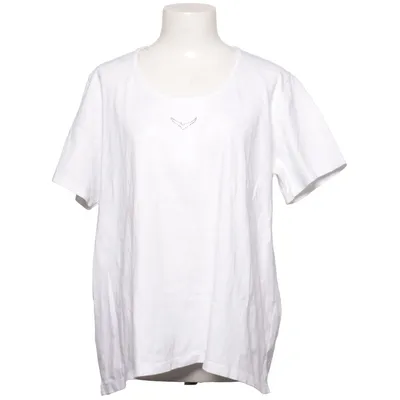 T-shirt (Wit) van Trigema Katoen, Elastaan