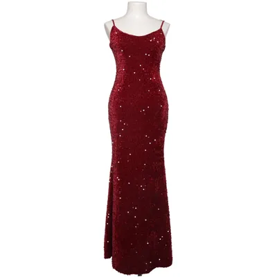 Avondjurk (Rood, Zilver) van D&D Elastaan, Polyester, Viscose