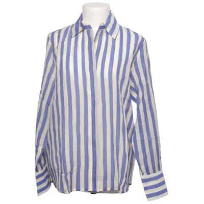Shirt (Blue, White) from Mango Lyocell, Polyamide