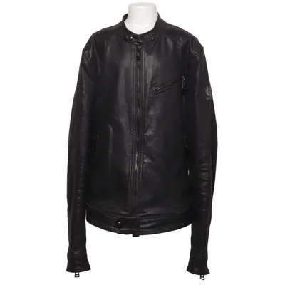 Veste (Noir) de Belstaff Acétate, Coton, Cupro, Élasthane