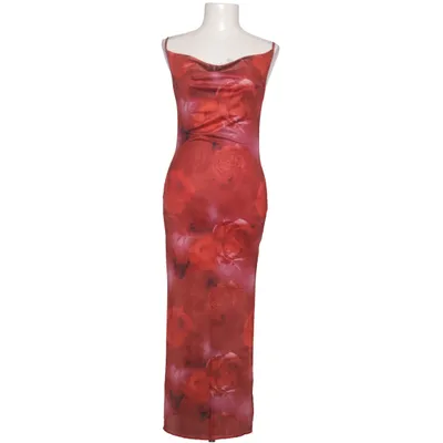 Kleid (Rot, Mehrfarbig) von Shein Elasthan, Polyester