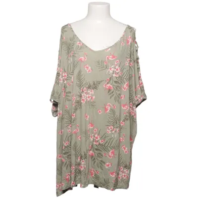 T-shirt (Grøn, Pink) fra Janina Curved Elastan, Viscose