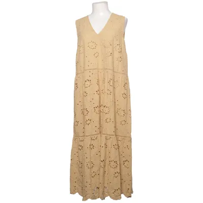 Jurk (Beige) van Hallhuber Donna Katoen, Viscose
