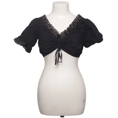 Dirndl blouse (Black) from Distler Cotton
