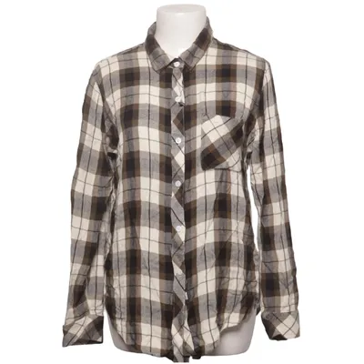 Flannel skjorte (Brun, Hvid, Grå) fra Rails Viscose