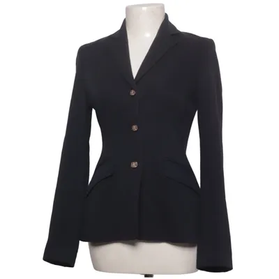 Blazer (Noir) de Ralph Lauren Cupro, Laine