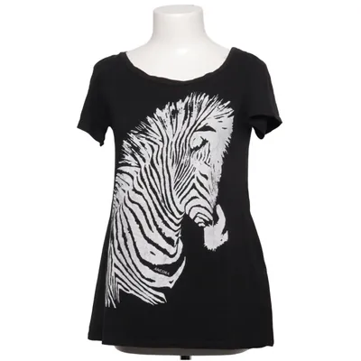 T-shirt (Svart, Vit) från Ancora Bomull, Elastan