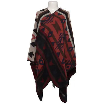 Poncho (Blå, Rød, Beige) fra Atmosphere Akryl, Polyester