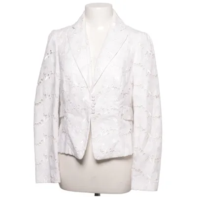 Blazer (White) from Angie Acetate, Cotton, Polyester