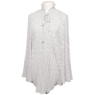 Sløjfebluse (Hvid, Sort) fra River Island Plus Polyester