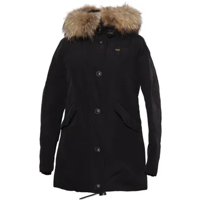 Parka (Black) from Blauer Cotton, Feather, Polyamide