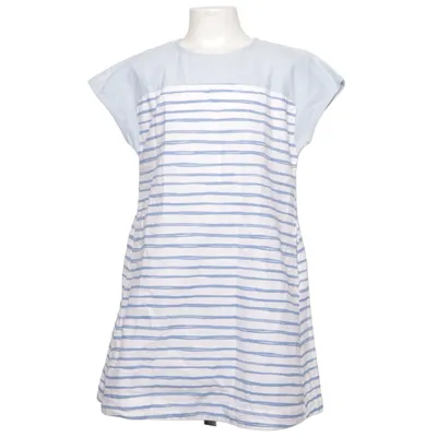 Dress (Blue, White) from United Colors of Benetton Cotton