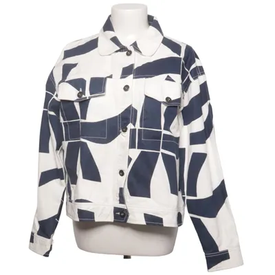 Denim jacket (Blue, White) from Thinking Mu Organic cotton