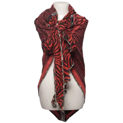 Shawl (Red, Black) from Plomo o Plata