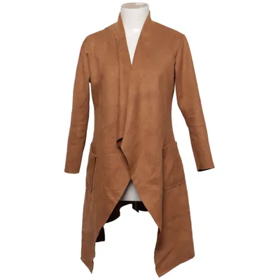Coat (Brown) from Pronto Moda Elastane, Polyester