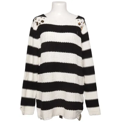 Sweater (Sort, Hvid) fra AJC Akryl, Bomuld