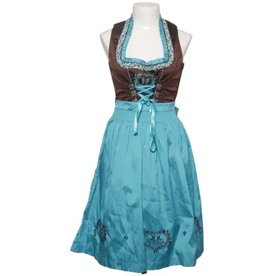 Dirndl (Blå, Brun, Hvid) fra Alphorn Bomuld, Polyester