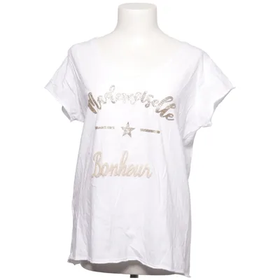 T-shirt (Wit) van Luizacco Katoen, Elastaan