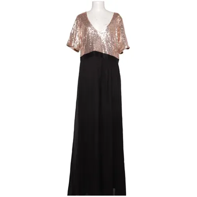 Aftenkjole (Guld, Sort) fra Goddiva Polyester